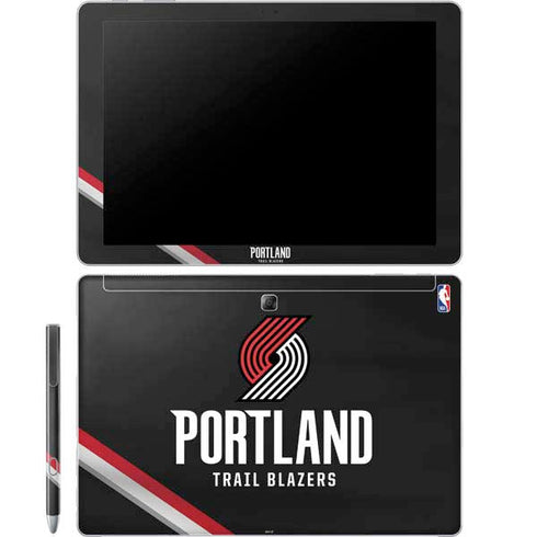 NBA Portland Trail Blazers Away Jersey Galaxy Book 12in Skin