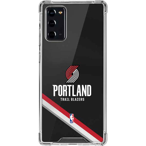 NBA Portland Trail Blazers Away Jersey Galaxy Note20 5G Clear Case