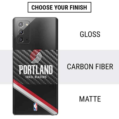 NBA Portland Trail Blazers Away Jersey Galaxy Note20 5G Skin