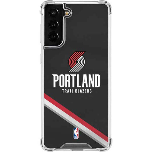 NBA Portland Trail Blazers Away Jersey Galaxy S21 FE Clear Case