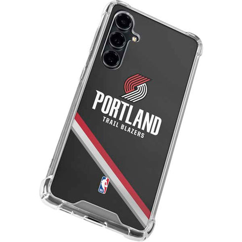 NBA Portland Trail Blazers Away Jersey Galaxy S23 FE Clear Case