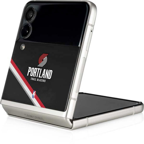 NBA Portland Trail Blazers Away Jersey Galaxy Z Flip4 5G Skin