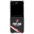 NBA Portland Trail Blazers Away Jersey Galaxy Z Flip5 5G Clear Case