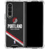 NBA Portland Trail Blazers Away Jersey Galaxy Z Fold4 5G Clear Case