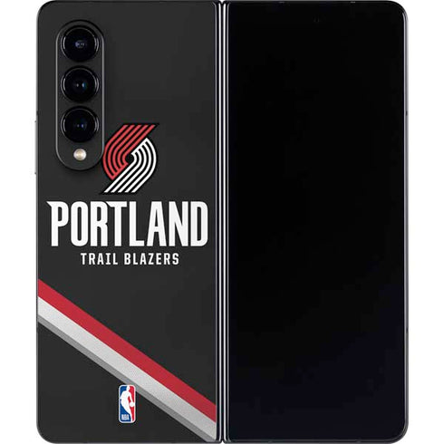 NBA Portland Trail Blazers Away Jersey Galaxy Z Fold4 5G Skin