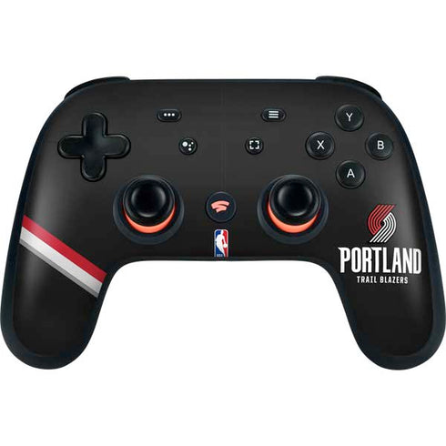 NBA Portland Trail Blazers Away Jersey Google Stadia Controller Skin