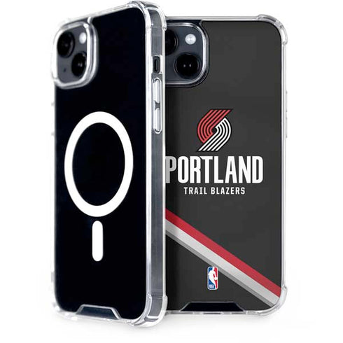 NBA Portland Trail Blazers Away Jersey iPhone 15 Plus MagSafe Case