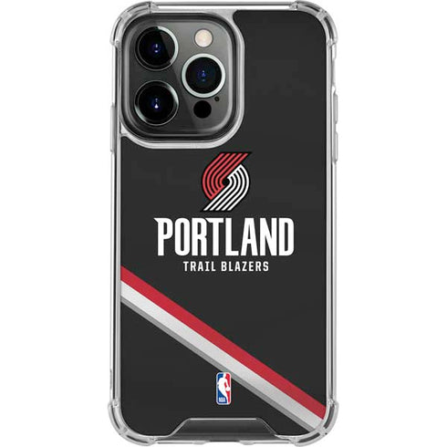 NBA Portland Trail Blazers Away Jersey iPhone 15 Pro Clear Case