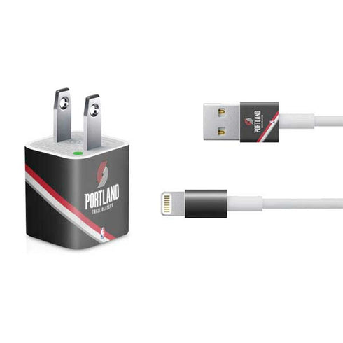 NBA Portland Trail Blazers Away Jersey iPhone Charger (5W USB) Skin