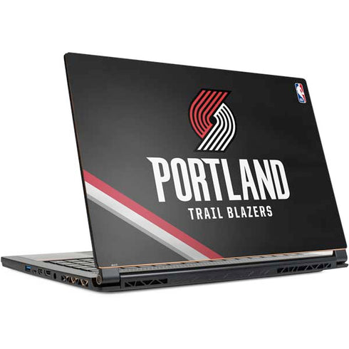 NBA Portland Trail Blazers Away Jersey MSI GS65 Stealth Laptop Skin