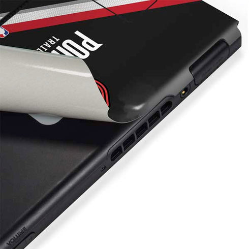 NBA Portland Trail Blazers Away Jersey Nintendo Switch Bundle Skin