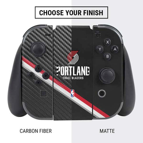 NBA Portland Trail Blazers Away Jersey Nintendo Switch Bundle Skin