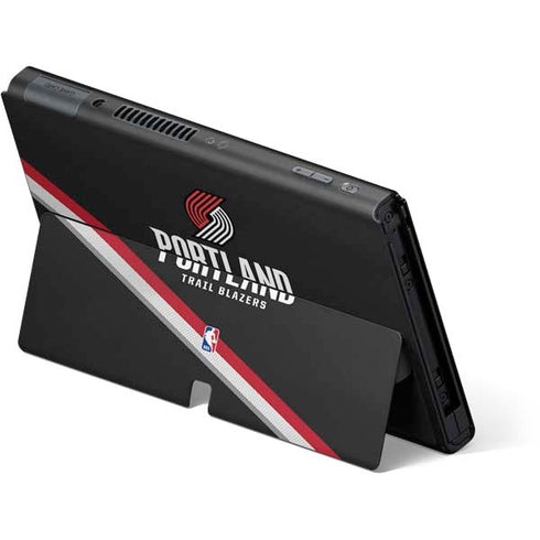 NBA Portland Trail Blazers Away Jersey Nintendo Switch OLED (2021) Skin