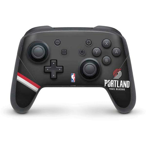 NBA Portland Trail Blazers Away Jersey Nintendo Switch Pro Controller Skin
