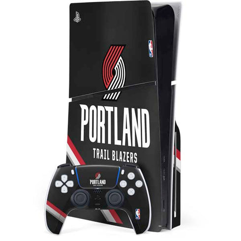 NBA Portland Trail Blazers Away Jersey PS5 Slim Disk Bundle Skin