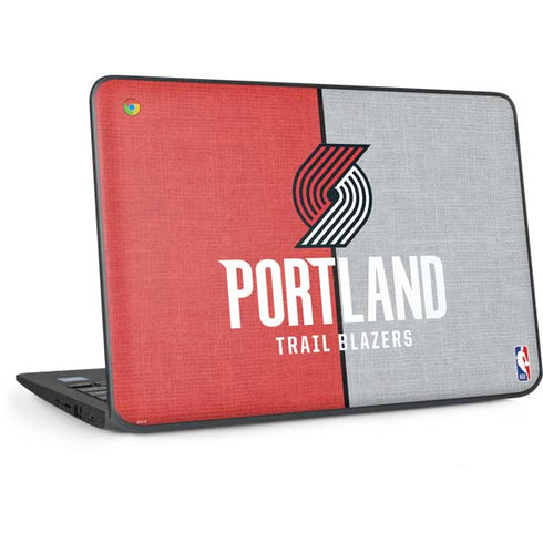 NBA Portland Trail Blazers Canvas HP Chromebook Skin