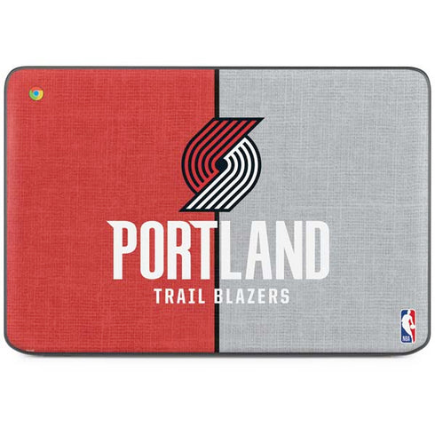 NBA Portland Trail Blazers Canvas HP Chromebook Skin