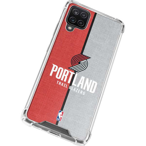 NBA Portland Trail Blazers Canvas Galaxy A12 Clear Case