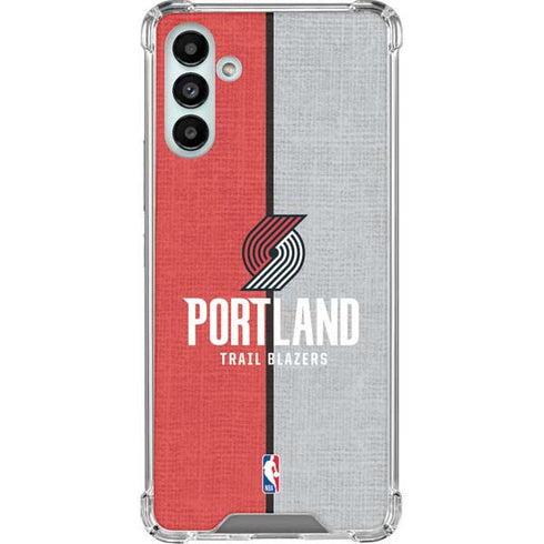 NBA Portland Trail Blazers Canvas Galaxy A13 5G Clear Case