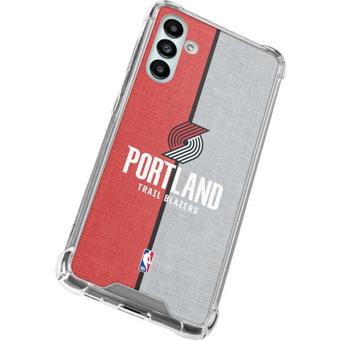 NBA Portland Trail Blazers Canvas Galaxy A13 5G Clear Case
