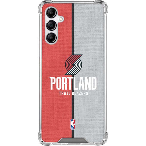 NBA Portland Trail Blazers Canvas Galaxy A15 5G Clear Case