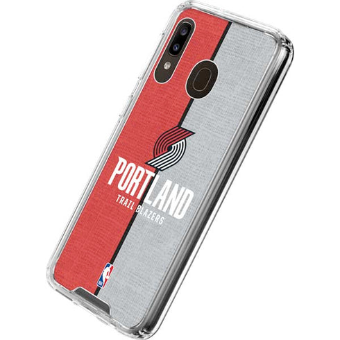 NBA Portland Trail Blazers Canvas Galaxy A30 Clear Case