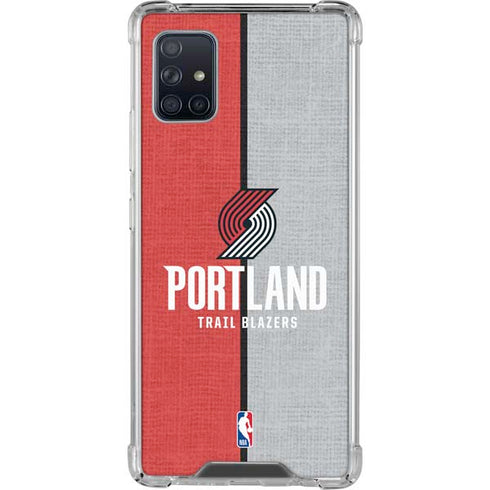 NBA Portland Trail Blazers Canvas Galaxy A51 5G Clear Case