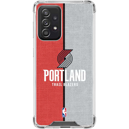 NBA Portland Trail Blazers Canvas Galaxy A52 5G Clear Case