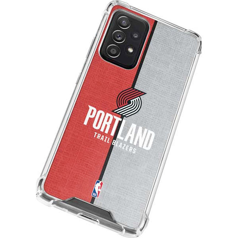 NBA Portland Trail Blazers Canvas Galaxy A52 5G Clear Case