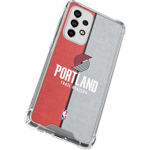 NBA Portland Trail Blazers Canvas Galaxy A53 5G Clear Case