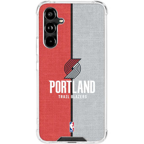 NBA Portland Trail Blazers Canvas Galaxy A54 5G Clear Case