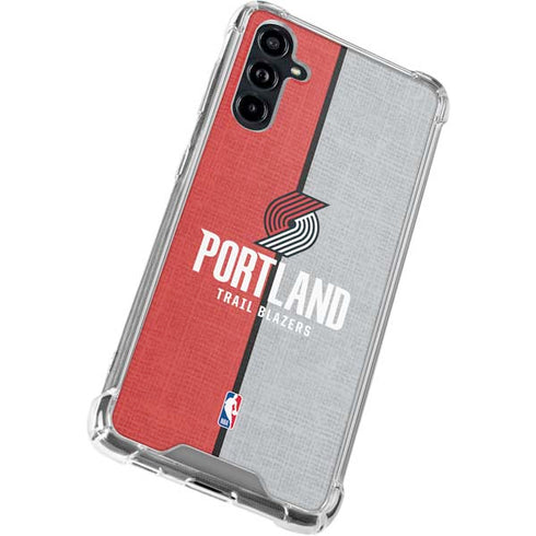 NBA Portland Trail Blazers Canvas Galaxy A54 5G Clear Case