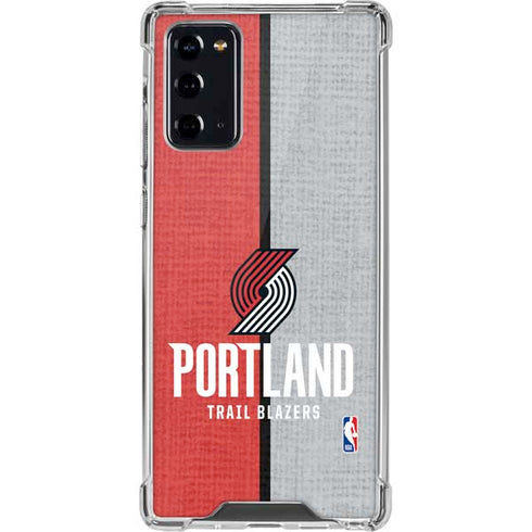 NBA Portland Trail Blazers Canvas Galaxy Note20 5G Clear Case