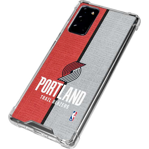 NBA Portland Trail Blazers Canvas Galaxy Note20 5G Clear Case