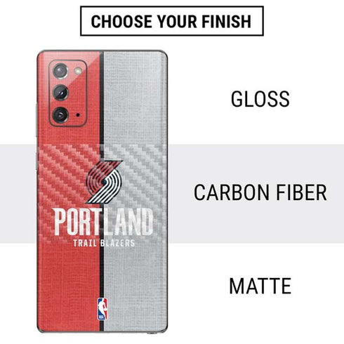 NBA Portland Trail Blazers Canvas Galaxy Note20 5G Skin
