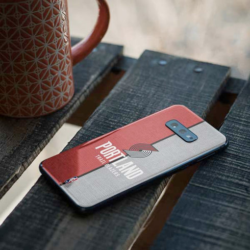 NBA Portland Trail Blazers Canvas Galaxy S10e Skin