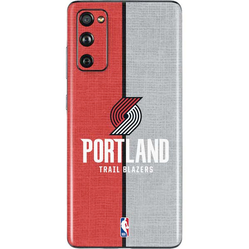 NBA Portland Trail Blazers Canvas Galaxy S20 Fan Edition Skin