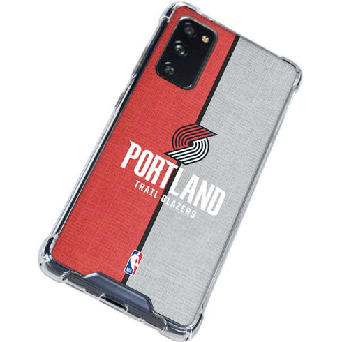 NBA Portland Trail Blazers Canvas Galaxy S20 FE Clear Case