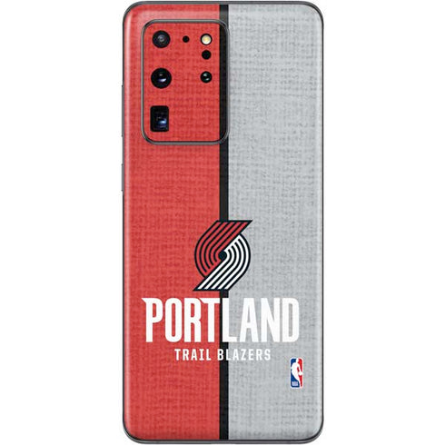 NBA Portland Trail Blazers Canvas Galaxy S20 Ultra 5G Skin