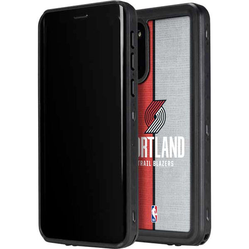 NBA Portland Trail Blazers Canvas Galaxy S20 Waterproof Case