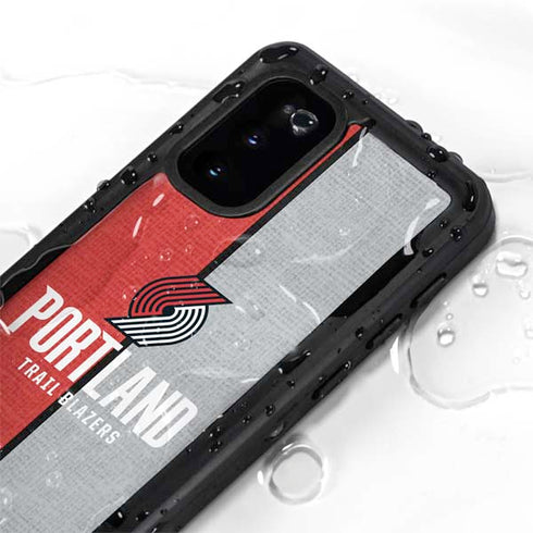 NBA Portland Trail Blazers Canvas Galaxy S20 Waterproof Case