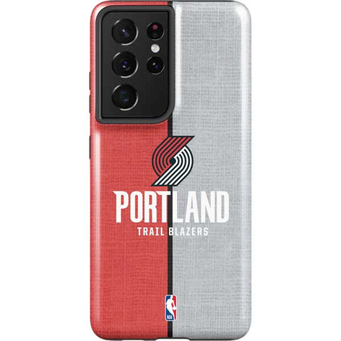 NBA Portland Trail Blazers Canvas Galaxy S21 Ultra 5G Pro Case