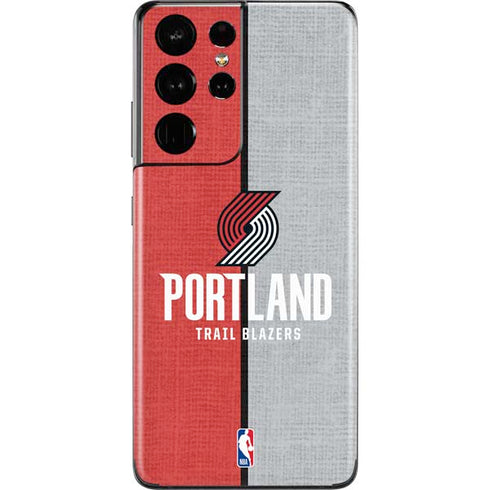 NBA Portland Trail Blazers Canvas Galaxy S21 Ultra 5G Skin