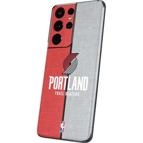 NBA Portland Trail Blazers Canvas Galaxy S21 Ultra 5G Skin