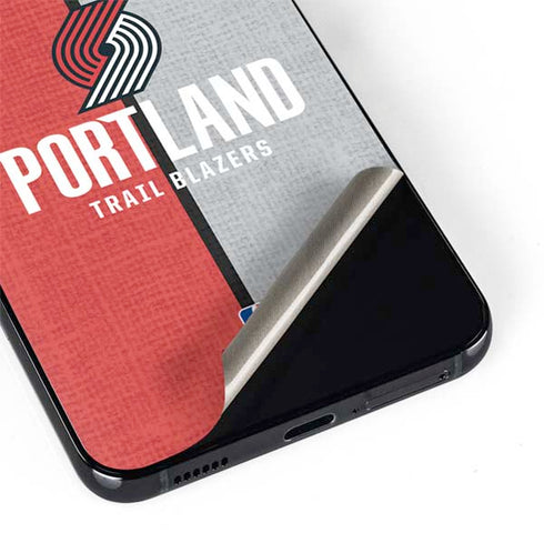 NBA Portland Trail Blazers Canvas Galaxy S22 Plus Skin