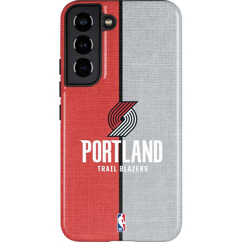 NBA Portland Trail Blazers Canvas Galaxy S22 Pro Case