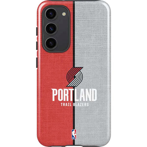NBA Portland Trail Blazers Canvas Galaxy S23 Plus Pro Case