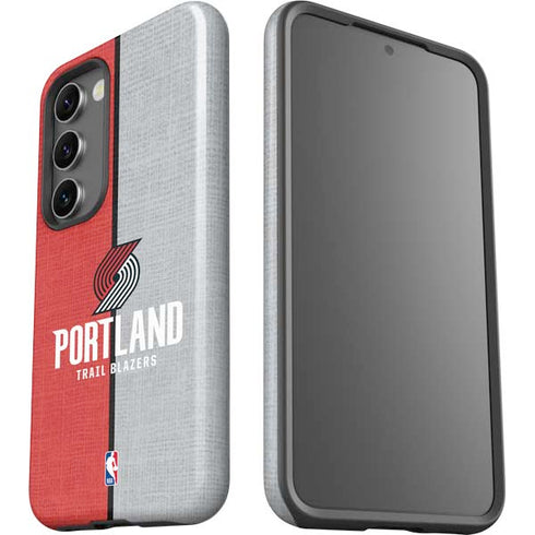 NBA Portland Trail Blazers Canvas Galaxy S23 Plus Pro Case