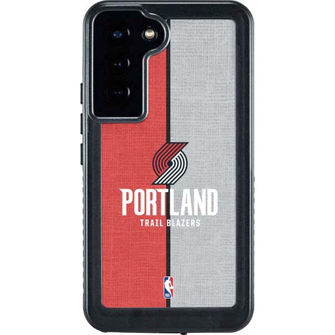 NBA Portland Trail Blazers Canvas Galaxy S23 Plus Waterproof Case