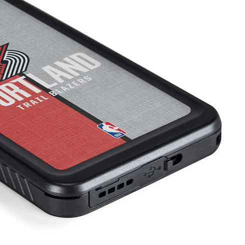 NBA Portland Trail Blazers Canvas Galaxy S23 Plus Waterproof Case